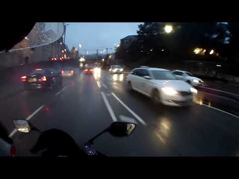 LOADS OF SMOKE COMING FROM A CAR. DURHAM CITY CENTRE.