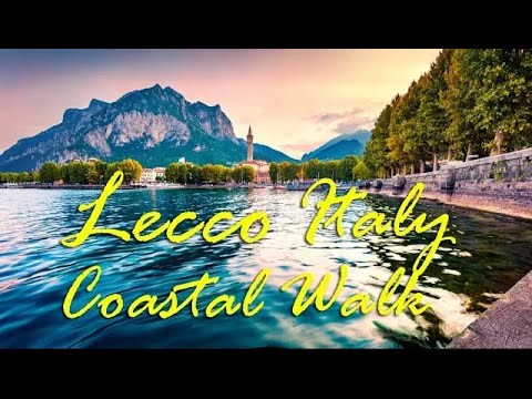 Lecco - Italy | Windy Coastal Walk Before A Storm | 4K - [UHD]