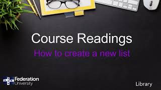 Download the video "Create a new reading list in Course Readings in Moodle"