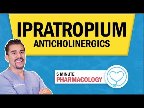 Pharmacology - Ipratropium - Anticholinergics Respiratory Drugs nursing RN PN NCLEX