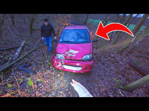 is this the end of my moped car... (CRASH)