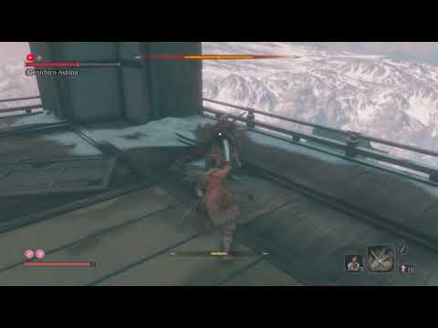 Genichiro Ashina boss fight in Sekiro Shadows Die Twice.