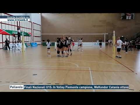 Pallavolo - Finali Nazionali U15: In Volley Piemonte campione, Wekondor Catania ottava