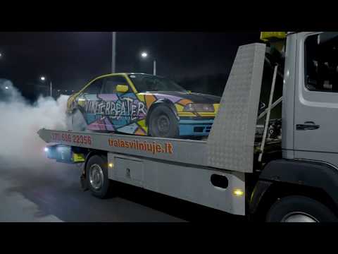 UBR Team: WINTERBEATER burnout on TRAILER!