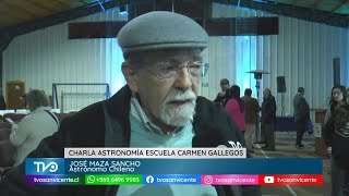 Profesor José Maza dicta entretenida charla sobre la luna en San Vicente
