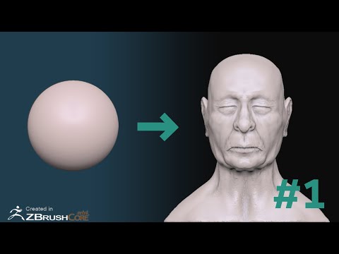 Sculpting A Human Head In ZBrush Core Mini - Intro & Interface #1