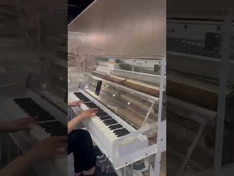 Modern Masterpiece: Custom Transparent Upright Piano image 4