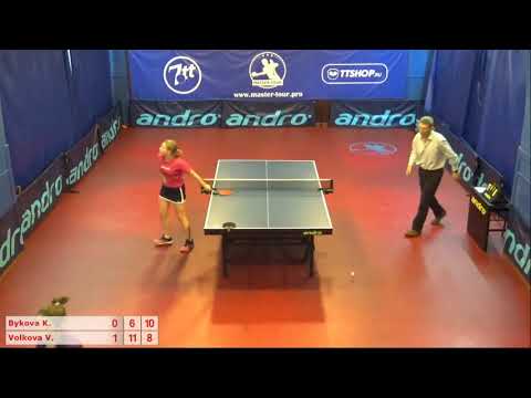 Настольный теннис матч 240718 14  Быкова Ксения  Волкова Вероника