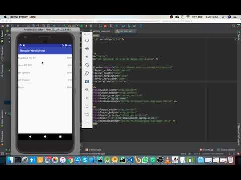 Android RecyclerView Spinner Sort