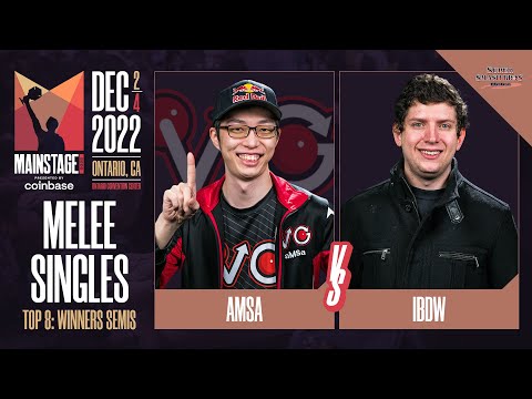 aMSa (Yoshi) vs iBDW (Fox) - Melee Top 8 Winners Semi-Final  - Mainstage 2022