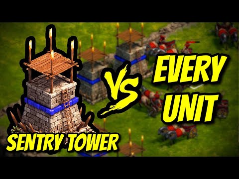 SENTRY TOWER vs EVERY UNIT | Age of Empires: Definitive Edition