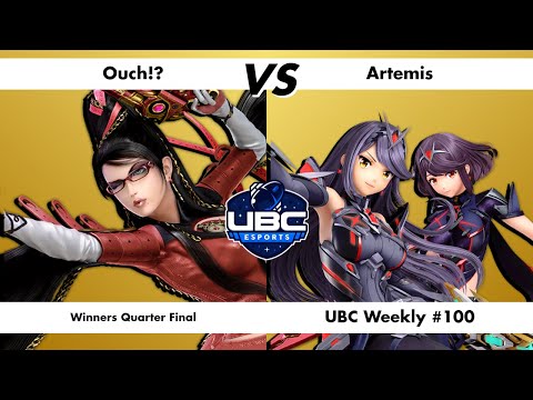 UBC Weekly #100 - Winners Quarter Final - Ouch!? (Bayonetta) Vs. Artemis (Aegis) - SSBU
