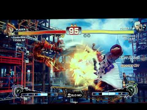 SSF4: Gamerbee (Adon) vs chobixinco (Rufus) -   Japanese XBL ranked