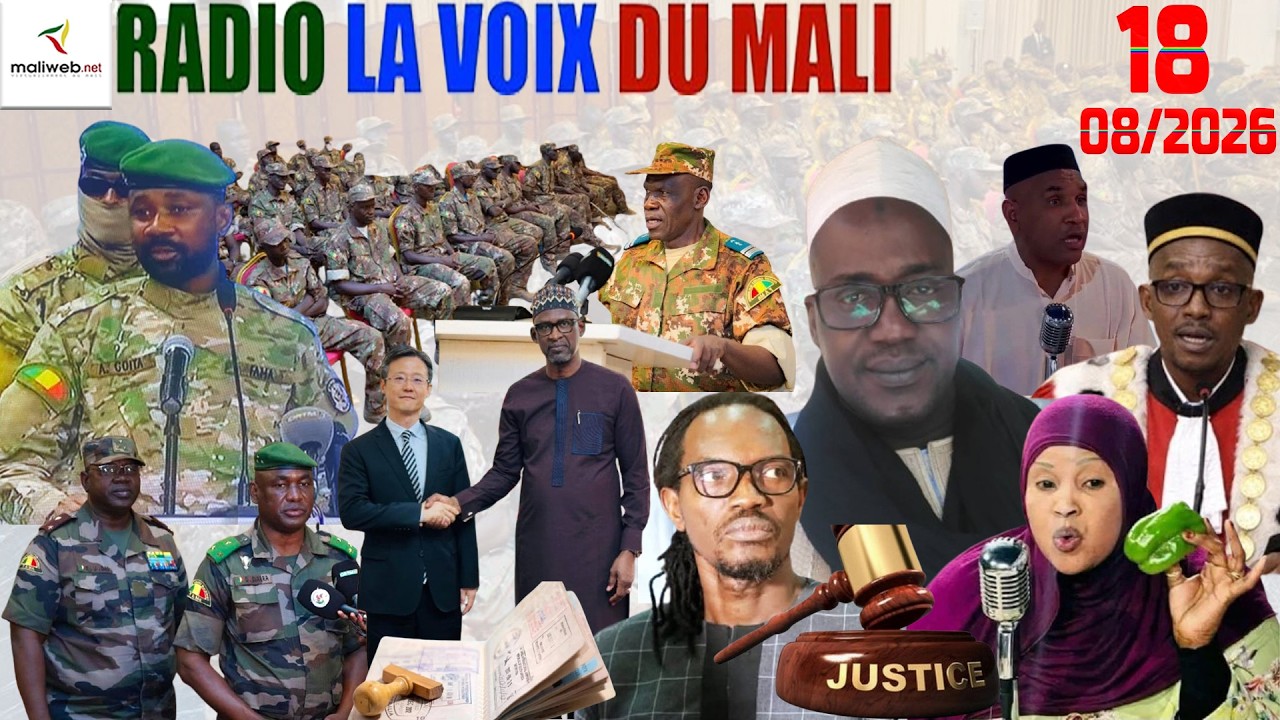 La Revue de Presse de la RADIO LA VOIX DU MALI du 18 Août 2026