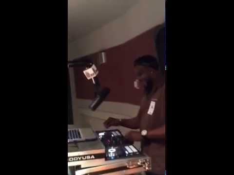 DJ Apache in WLIB 1190 studios