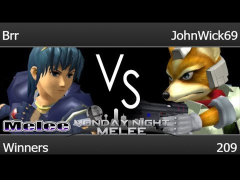 MNM 209 - Brr (Marth) vs JohnWick69 (Fox) Winners - Melee
