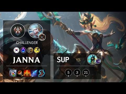 Janna Support vs Nami - KR Challenger Patch 10.22