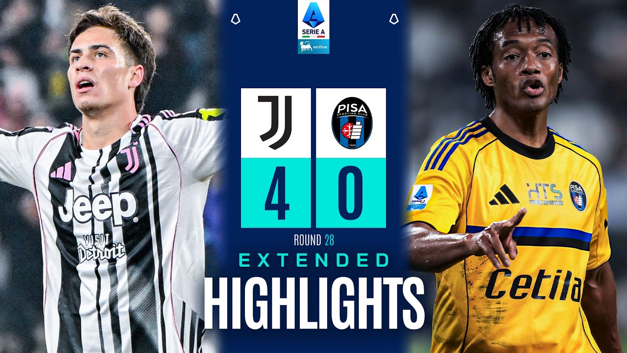 MAXI SINTESI JUVENTUS-PISA 4-0 | EXTENDED HIGHLIGHTS | SERIE A ENILIVE 2025/26