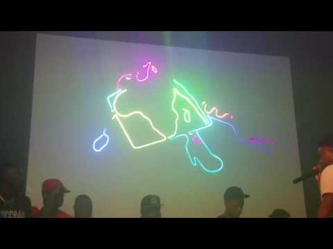 Africa cube on dancer. Video Jockey to laser. www.LaZerEd.net