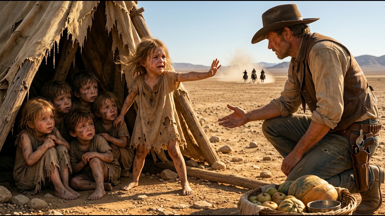 Please !.. Don’t Tell Them.. We’re Here! the Little Girl Begged.. Then the Cowboy Saw the Riders