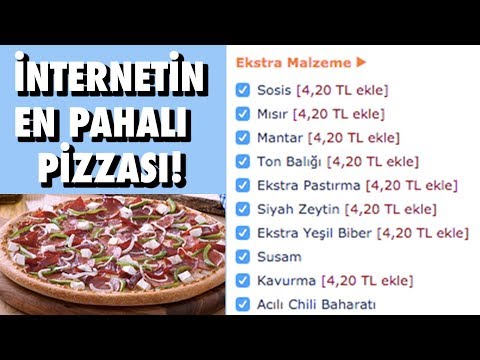 Türk İnternetinin En Pahalı Pizzasını Yaptırdık - Ennn Karışık Pizza