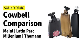 Video thumbnail for The (More) Cowbell Comparison Video | Meinl | LP | Millenium | Thomann by Drums Bonedo