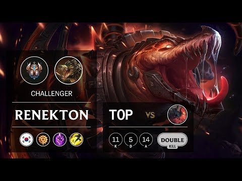 Renekton Top vs Aatrox - KR Challenger Patch 9.18