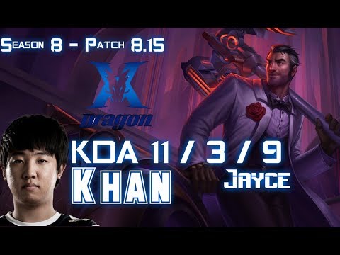 KZ Khan JAYCE vs GRAGAS Top - Patch 8.15 KR Ranked