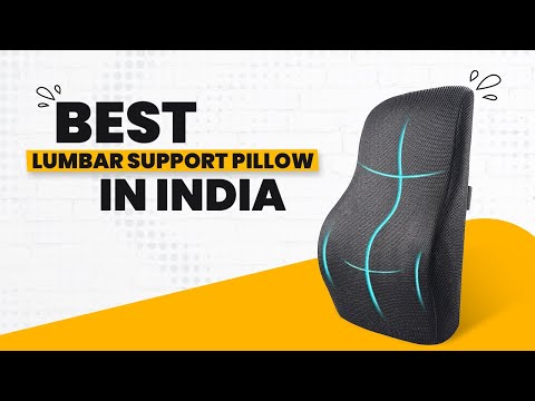 Sleepsia Orthopedic Lumbar Support Cushion - Designed for Back Pain Relief-  Memory Foam Solid Lumbar Pillow Pack of 1
