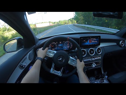 2021 Mercedes Benz C43 AMG POV Drive - Sounds better than the Type S?