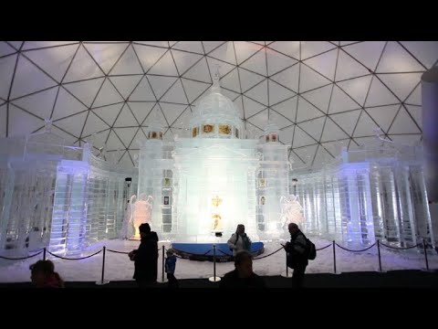 Slovakia's ice church draws visitors closer to heavens