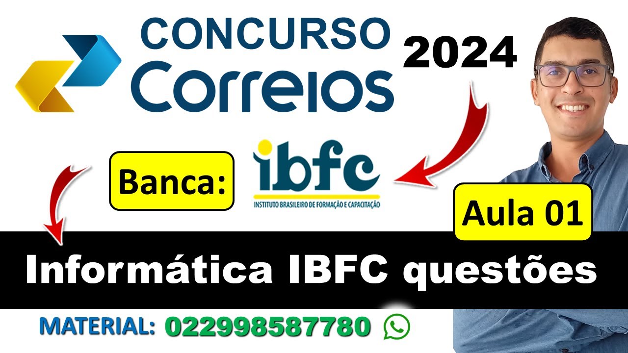 Concurso Correios 2024 | Banca IBFC | Informática IBFC questões | Informática para Concursos 2024