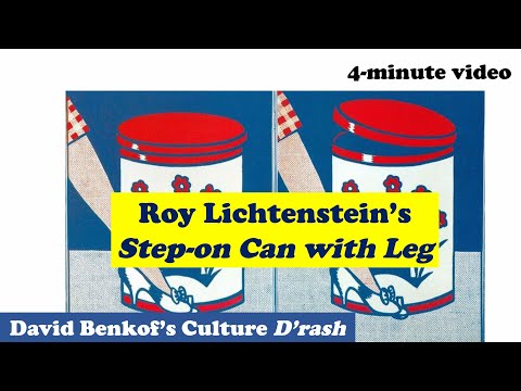 Roy Lichtenstein's "Step-On Can with Leg" (David Benkof's Culture D'rash)