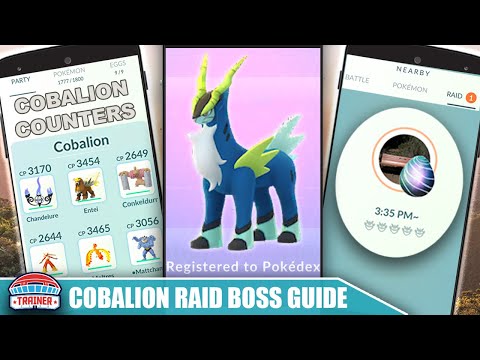 TOP *SHINY COBALION* COUNTERS, 100 IVs, BEST MOVES + RAID GUIDE - FIGHTING STEEL LEGEND | Pokémon Go