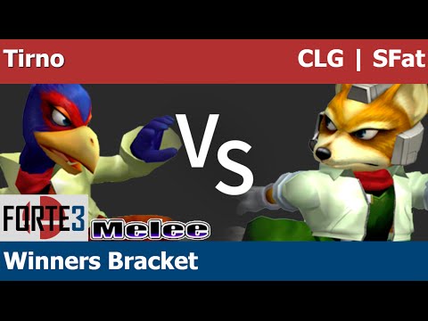 Forte 3 Melee - Tirno (Falco) vs CLG | SFat (Fox) - Winners Bracket