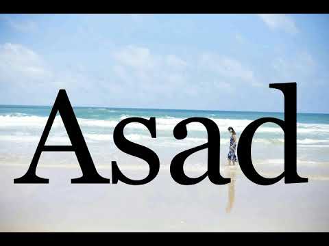 How To Pronounce Asad🌈🌈🌈🌈🌈🌈Pronunciation Of Asad