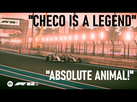 CHECO IS A LEGEND RECREATION IN F1 22! ABSOLUTE ANIMAL! MEXICAN MINISTER OF DEFENSE!