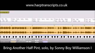 harptranscripts file for Bring Another Half Pint solo by Sonny Boy Williamson I