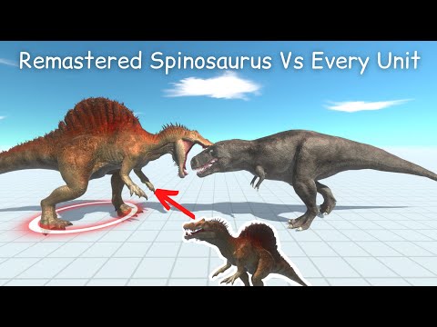 Remastered Spinosaurus Vs Every Unit ARBS |Animal Revolt Battle Simulator [Who Is The Strongest]