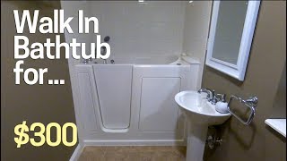 $10,000 Walk In Bathtub for $300 Install it Yourself, I did!