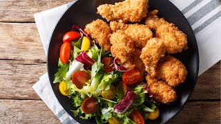 Magic Puzzles. Crispy Chicken and Fresh Salad 🥗 My Gaming Town.