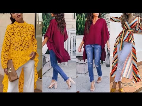 BLUSONES DE MODA 2022 MAXIBLUSAS BLUSAS LARGAS DE MODA Blusas Largas y blusones TENDENCIAS 2022