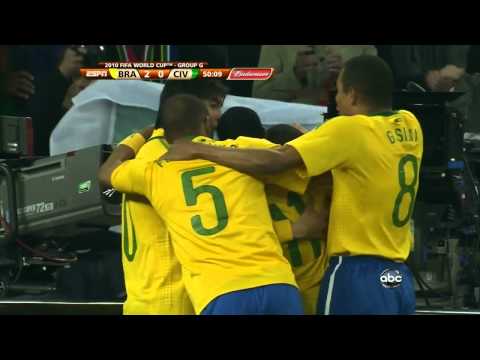 Brazil vs. Ivory Coast - Luis Fabiano 2-0