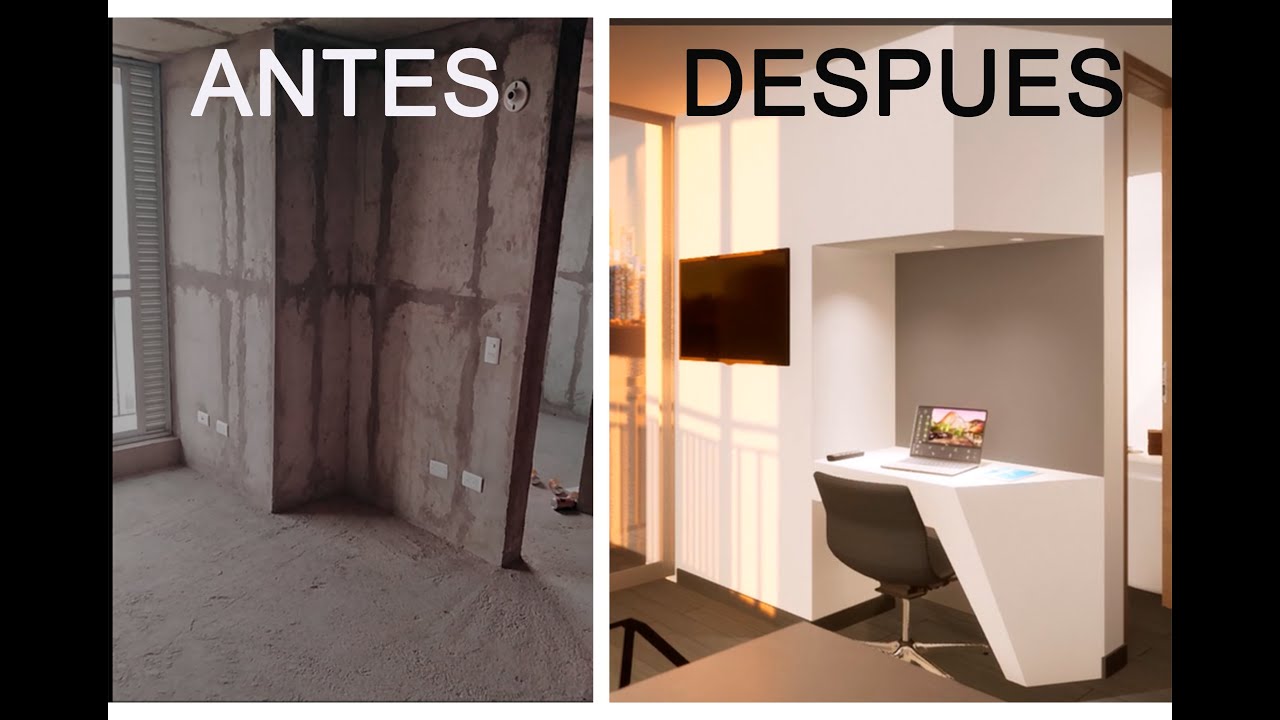 increible remodelación de apartamento VIS- 37 m2