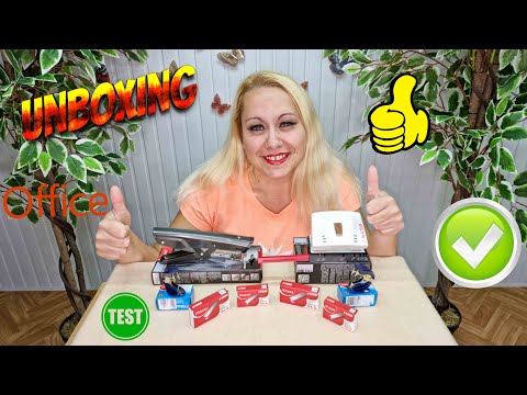 Unboxing and Test Maped Office Tools / Stapler /Stapler Remover / Hole Punch