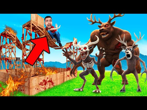 SECURE BASE vs DEER 99 NIGHTS IN AN EVOLVING FOREST!!