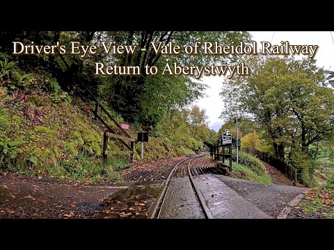 Driver's Eye View (Wales) - Vale of Rheidol Railway - Return to Aberystwyth from Devil's Bridge - 4K