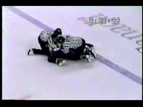 Mar 14, 2001 Jon Mirasty vs Jack Redlick Tri City Americans vs Kamloops Blazers RD 1 WHL