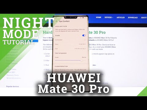 How to Turn On Eye Comfort Mode in HUAWEI Mate 30 PRO - Configure Eye Saver Mode