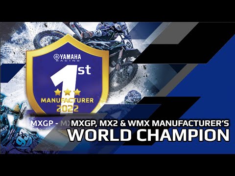 Yamaha Crowned Manufacturer’s World Champion in MXGP, MX2 & WMX in 2022